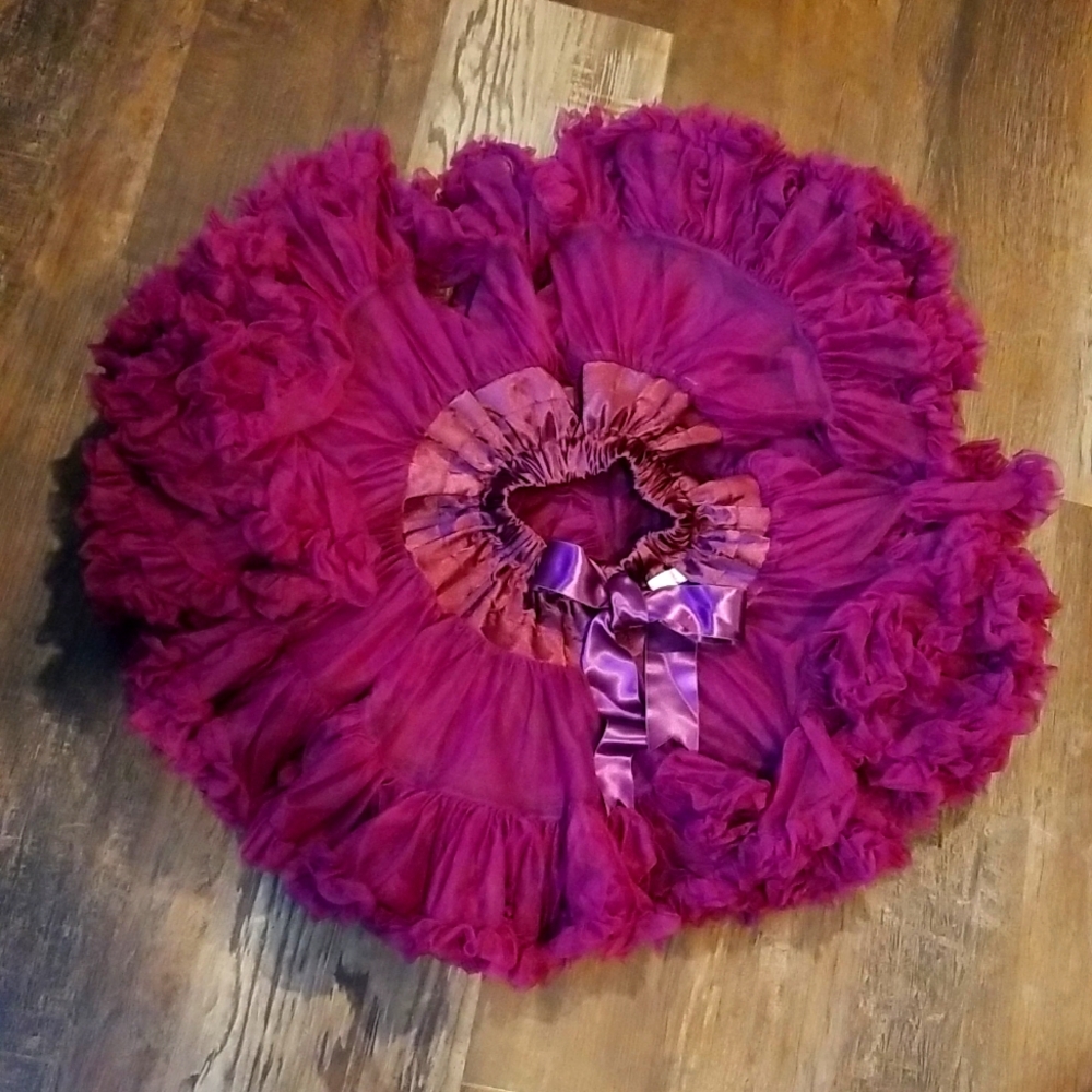 Beautiful tutu, crinoline, petticoat size 2 by Kaiya Eve, dark purple